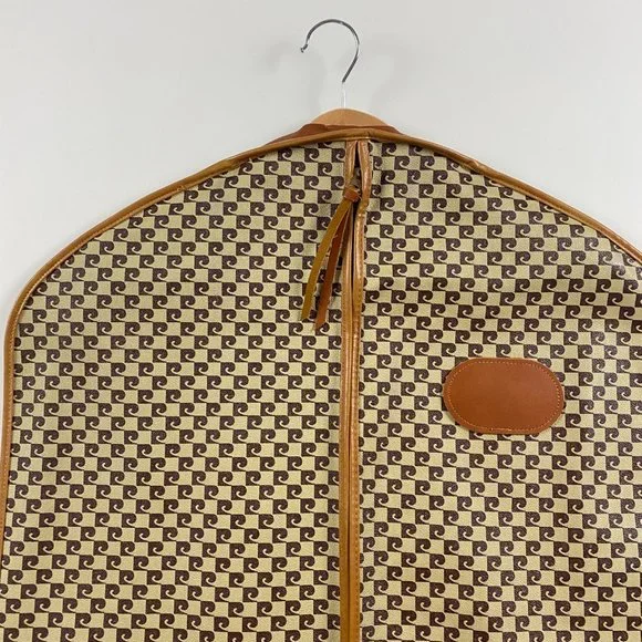 Vintage Pierre Cardin Monogram Garment Bag Tote Luggage Travel - Picture 5 of 12